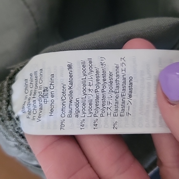 Madewell 9" High Rise Skinny Jeans in Olive Green Buton Front 24 Style J6660 - Picture 7 of 11